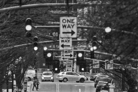 street, one way, signs