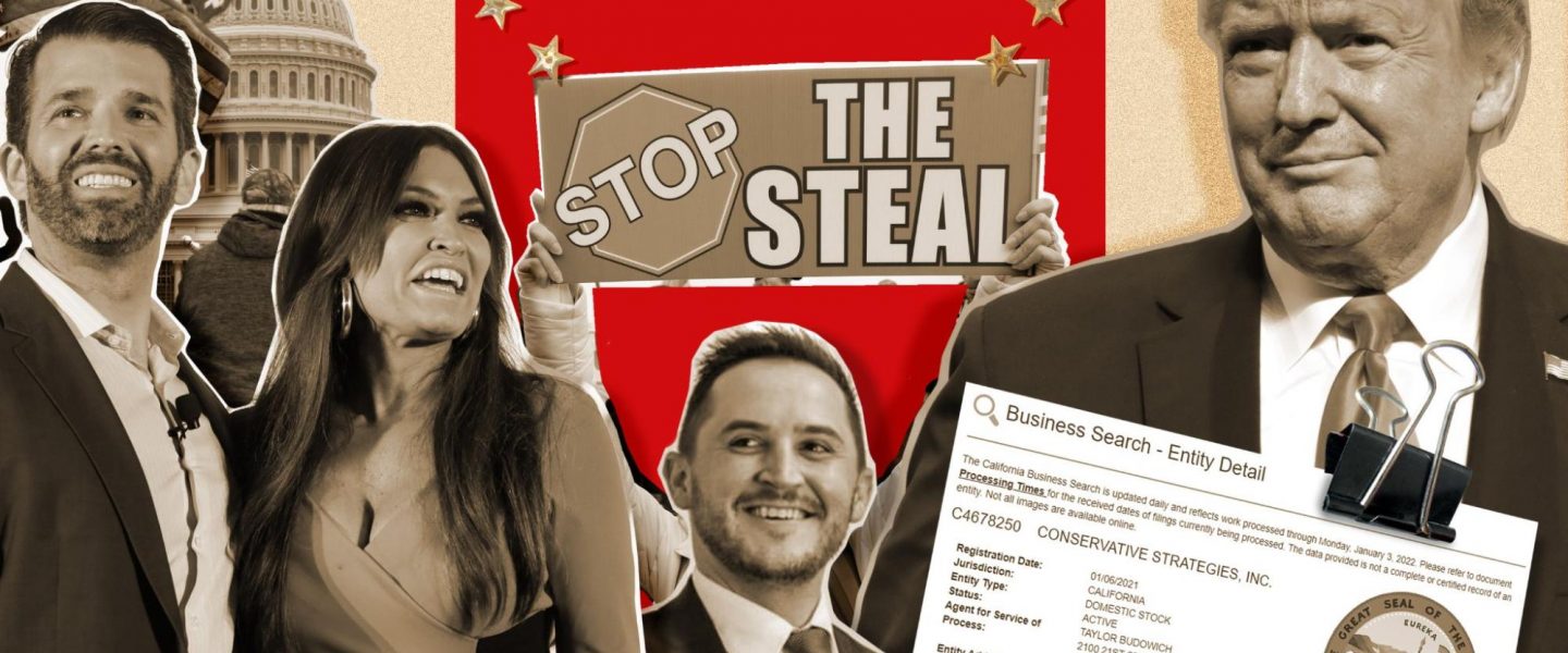 Donald Trump Jr, Kimberly Guilfoyle, Donald Trump, Taylor Budowich, Stop the Steal