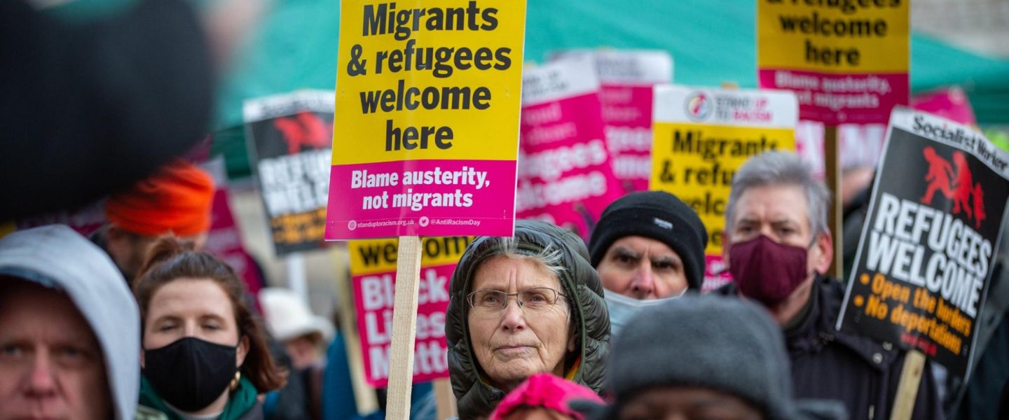 refugees, London, pro-refugee, protest