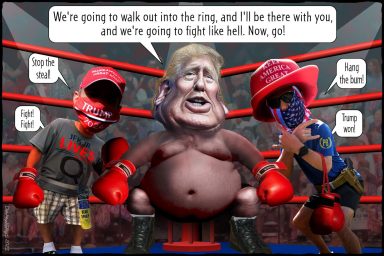 Donald Trump, fighter, MAGA
