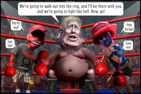 Donald Trump, fighter, MAGA