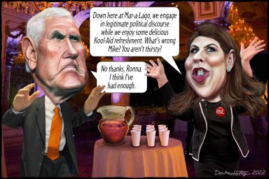 Mike Pence, Ronna McDaniel, MAGA, Kool Aid