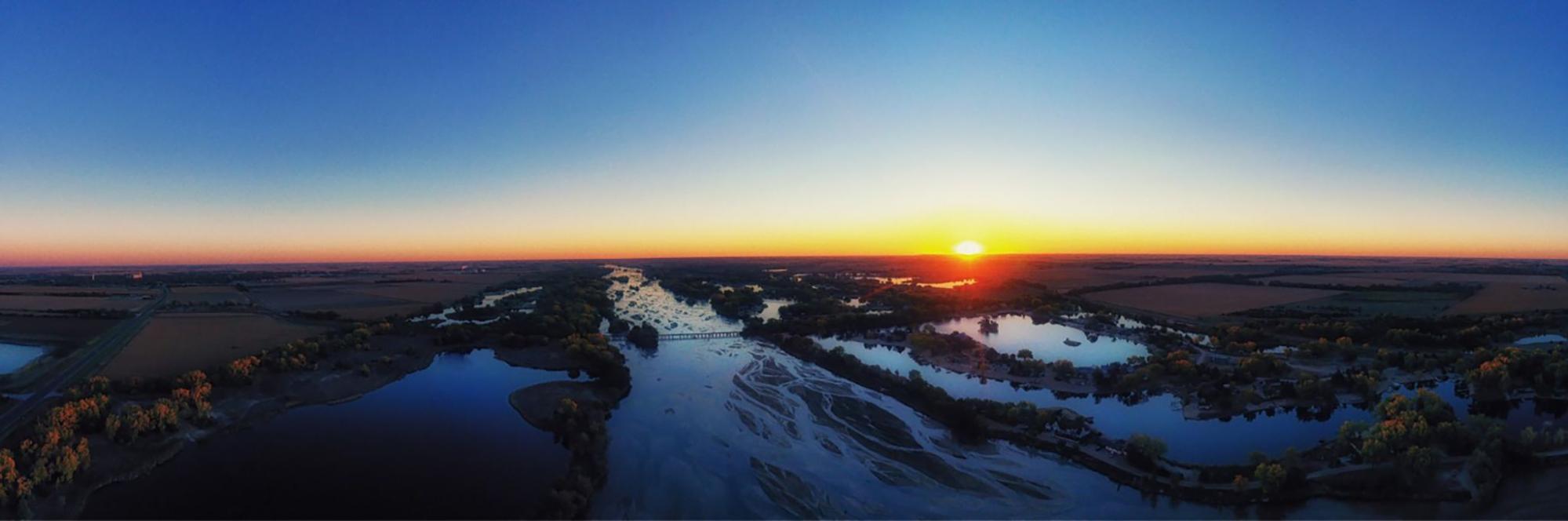 Drone footage over Creighton, Nebraska