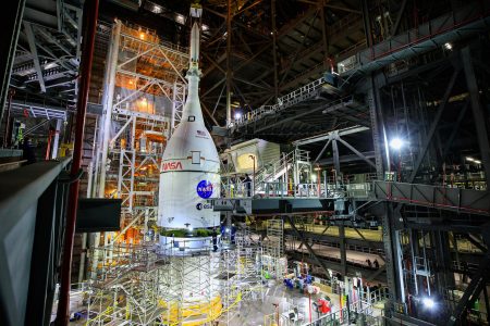 NASA, moon rocket, rollout, pre-launch tests