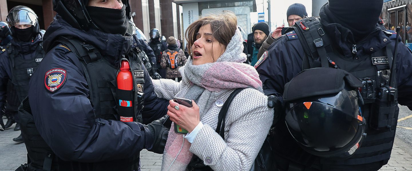 Anti-Putin protester, Moscow