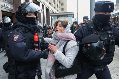 Anti-Putin protester, Moscow