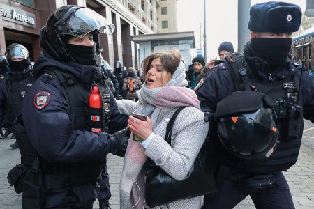 Anti-Putin protester, Moscow