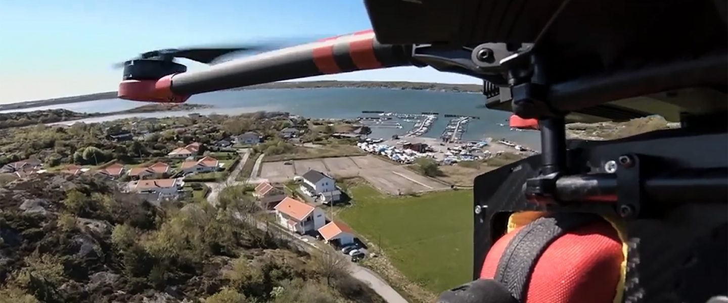 Everdrone autonomous drones, defibrillator, Sweden