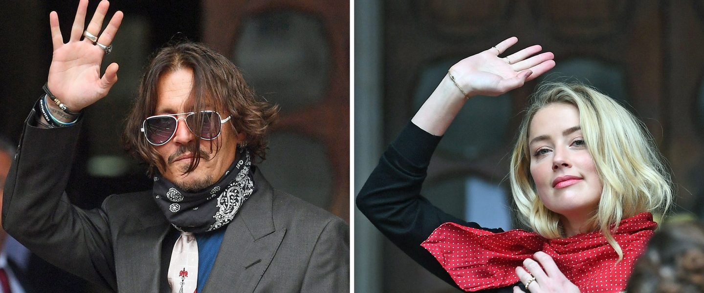 Johnny Depp, Amber Heard, London