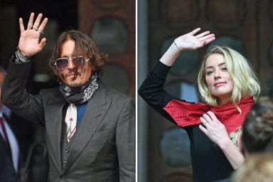 Johnny Depp, Amber Heard, London