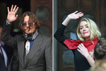 Johnny Depp, Amber Heard, London