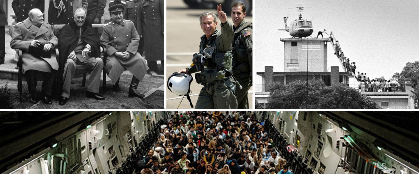 World War II, Iraq, Vietnam, Afghanistan, war ends