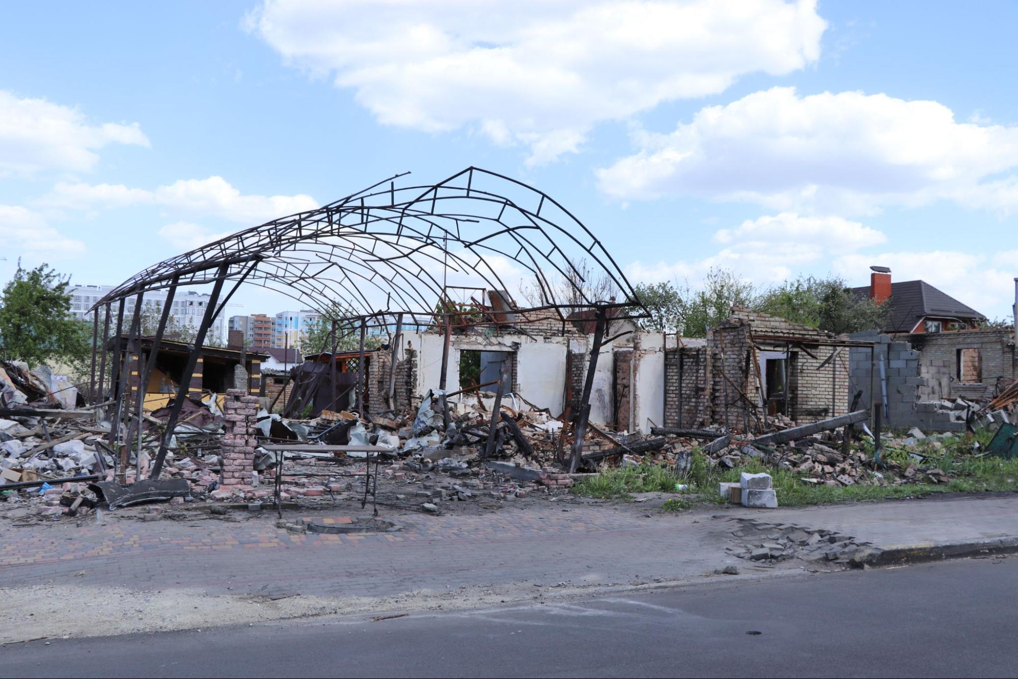 Bucha, destruction, war, Russia