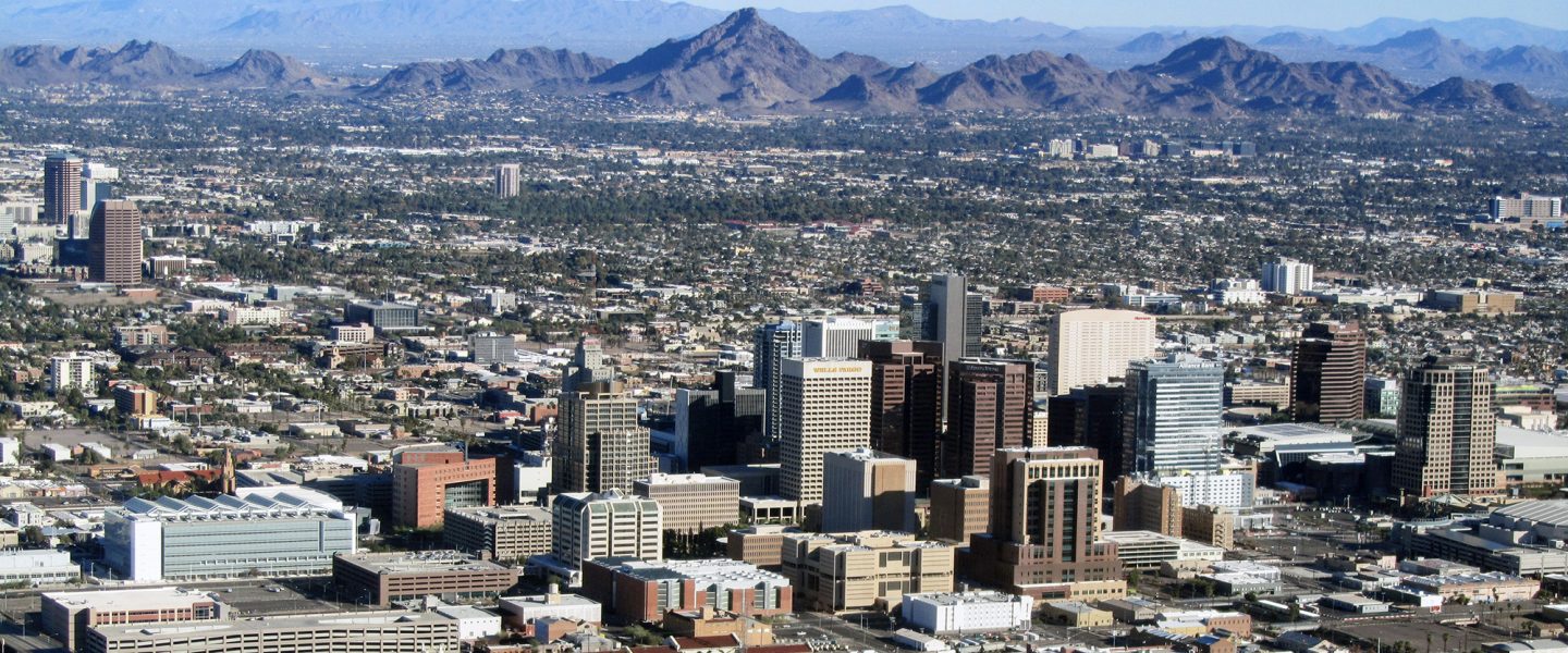 Aerial view, Phoenix, AZ