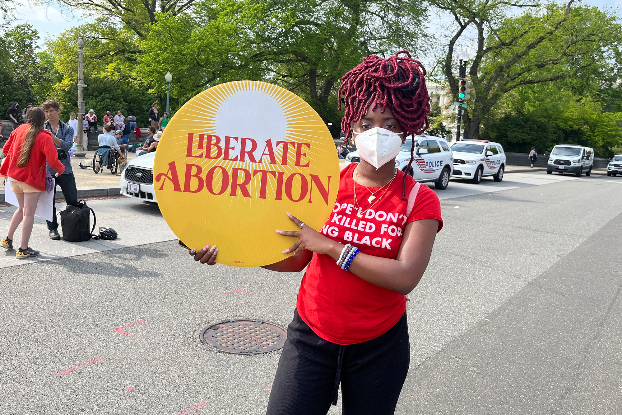 Afeni Evans, Roe Protest, DC