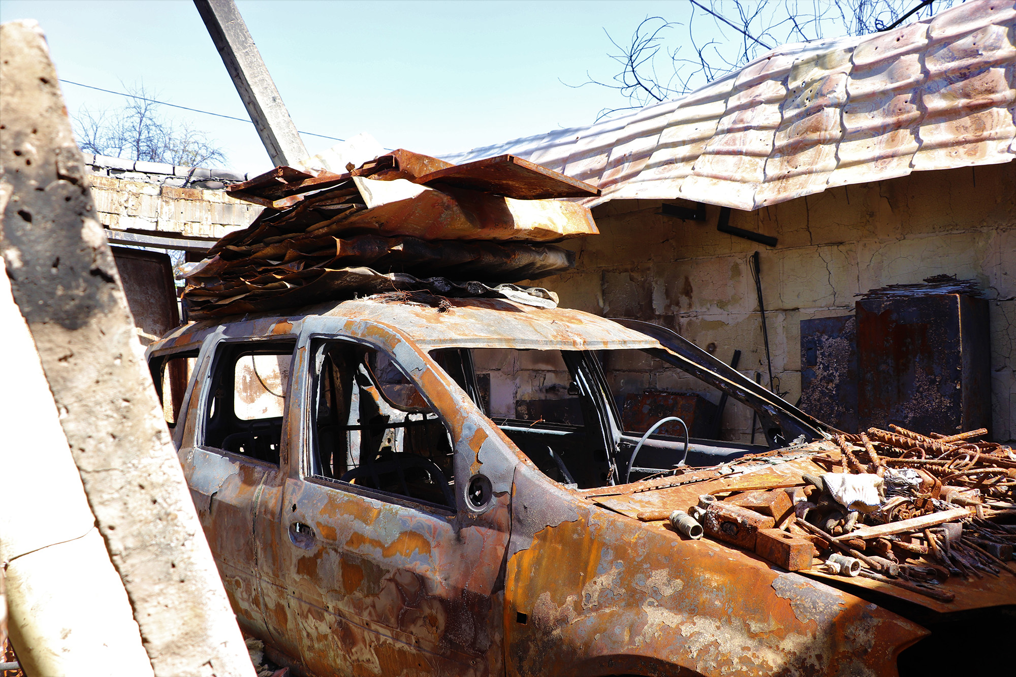 Rustem Usmanov, garare, blown up, Ukraine