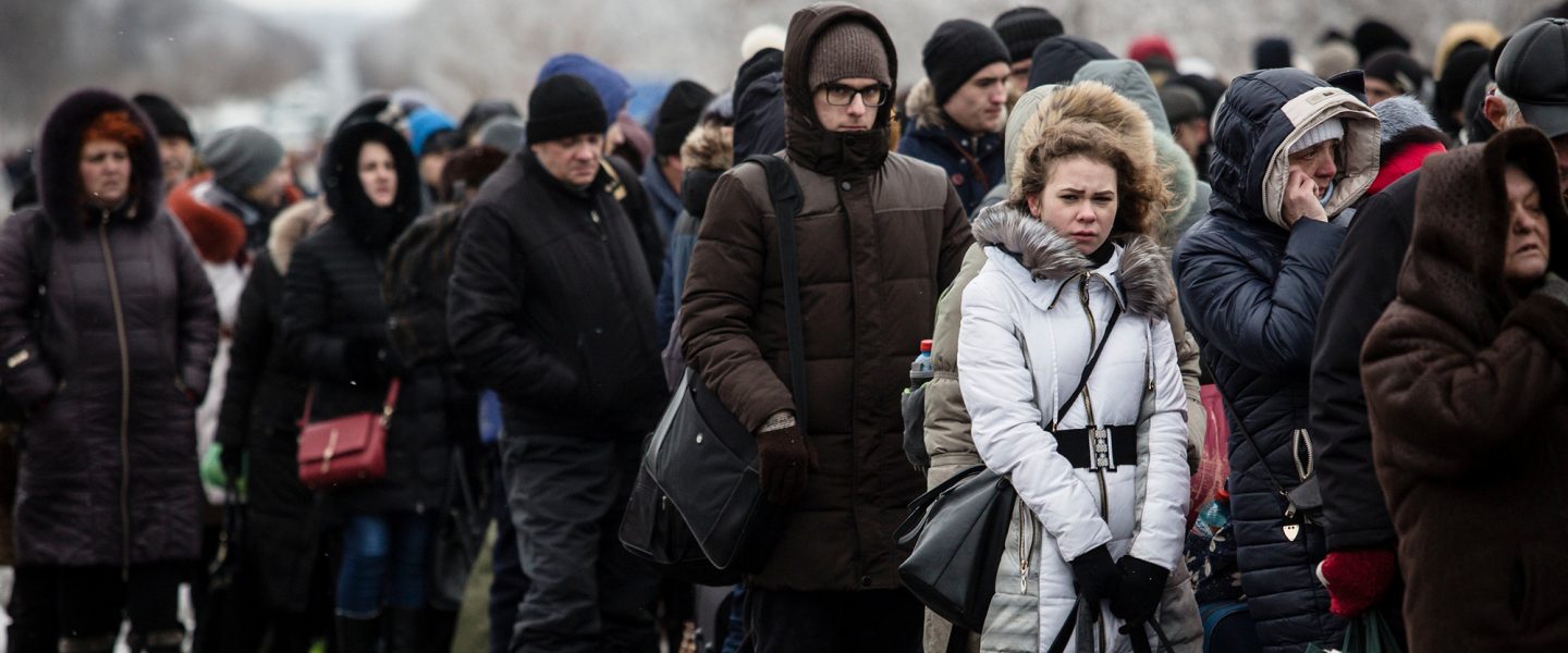 border, crossing, Mayorsk, Donetsk