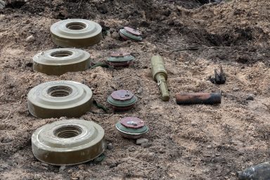 mine clearance, Bervytsia, Ukraine