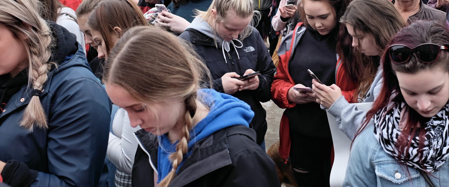 Young people, cell phones, media