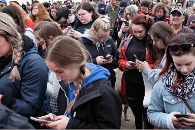 Young people, cell phones, media