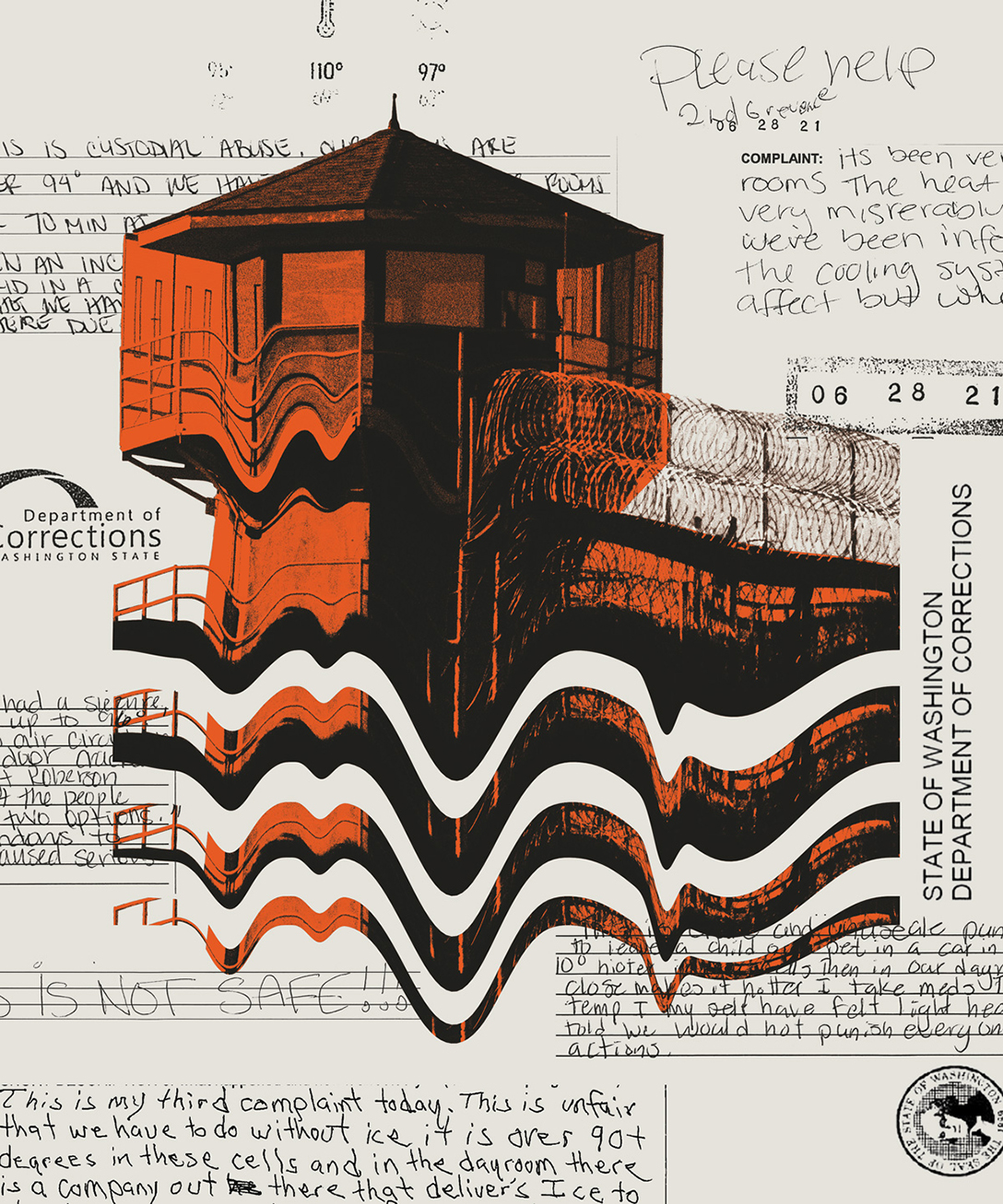Washington, prisons, climate change