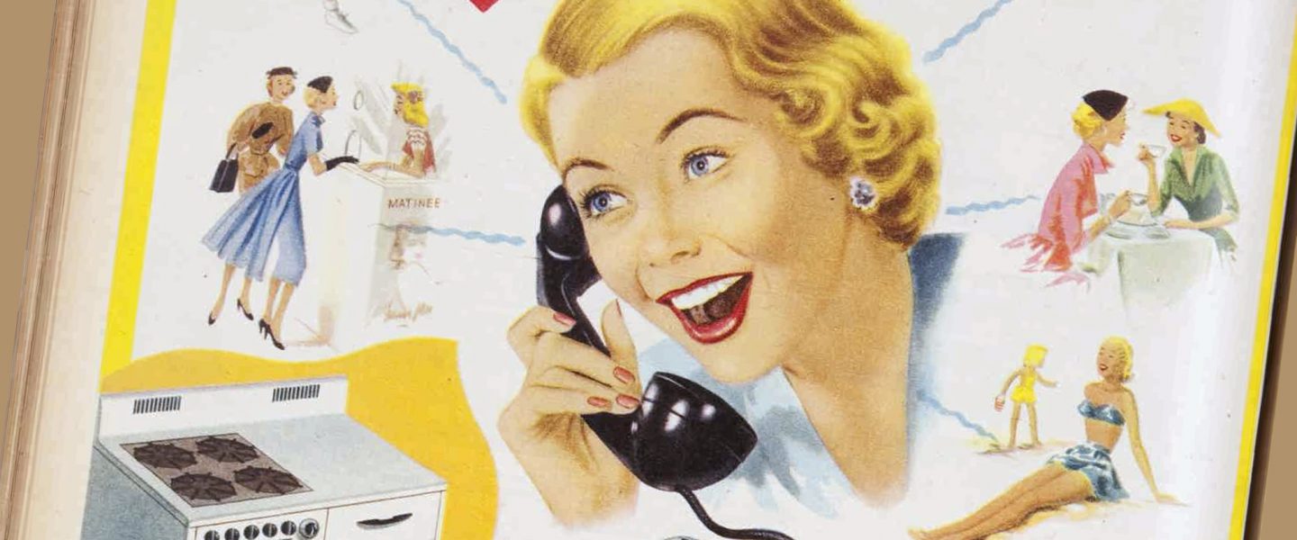 Gas stove, advertisement, 1953