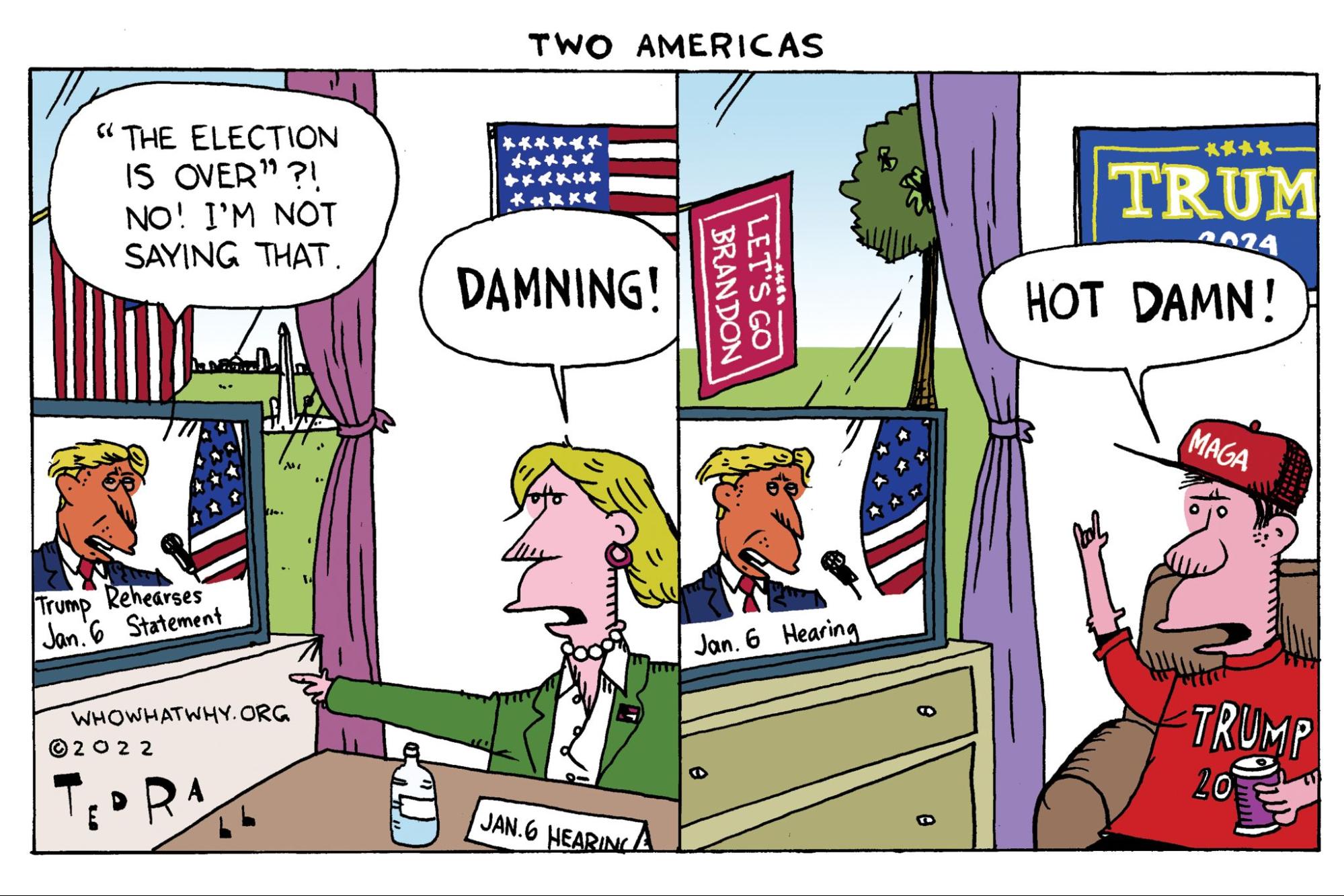 Two Americas, January 6 hearing
