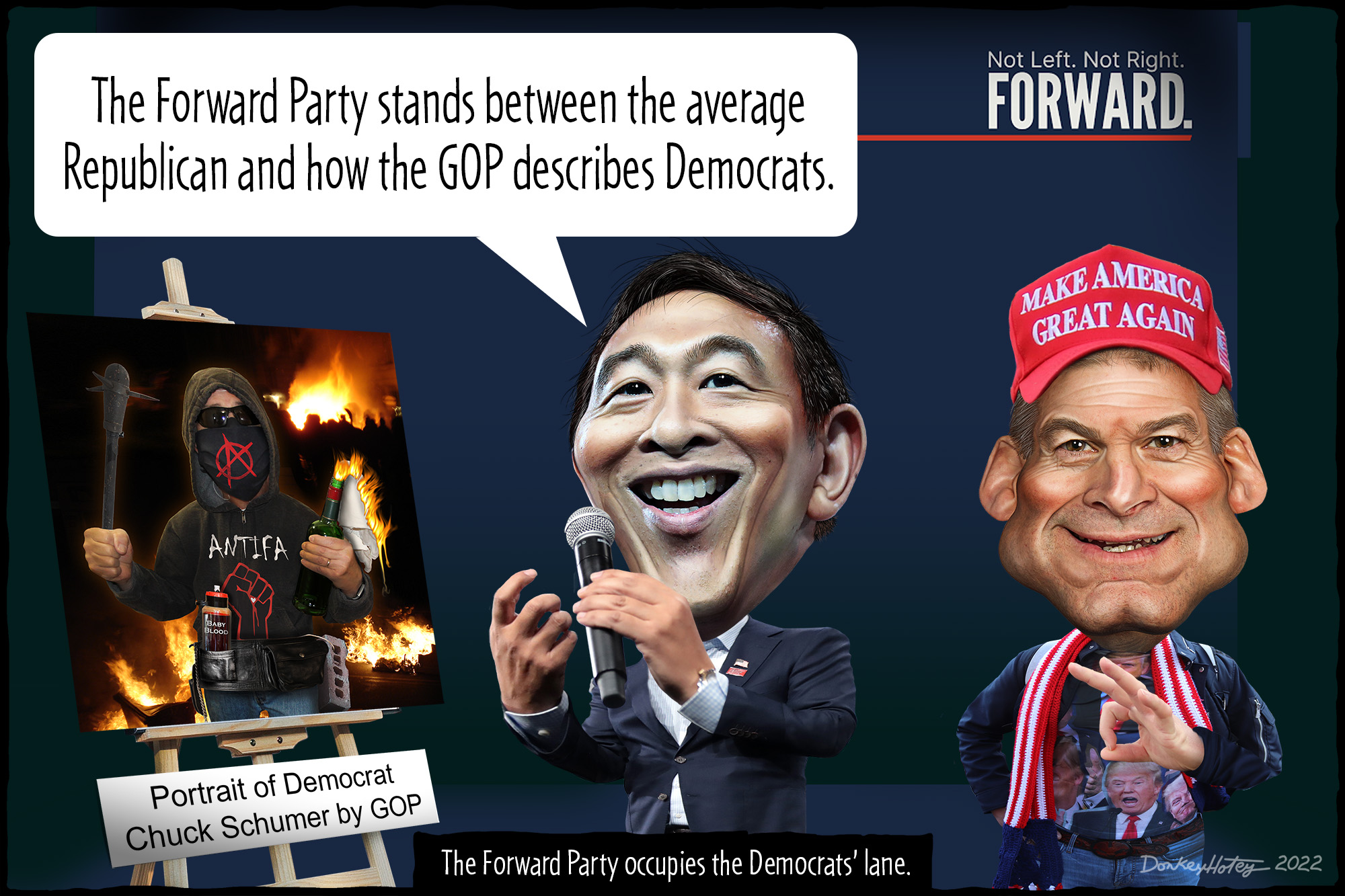 Andrew Yang, Jim Jordan, Antifa, Chuck Schumer