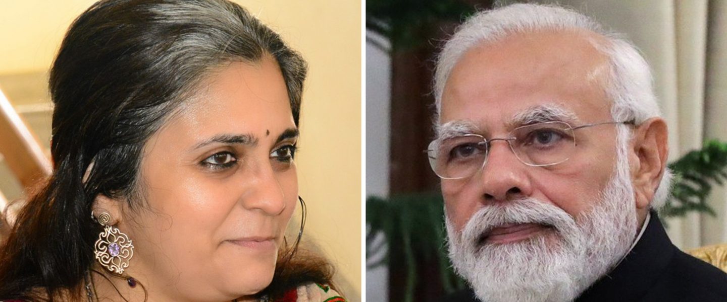 Teesta Setalvad, Narendra Modi, India