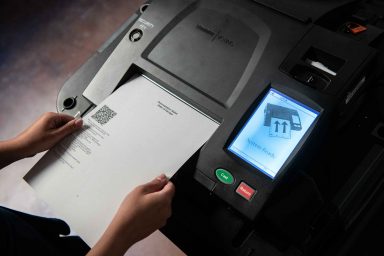 Georgia, ballot scanning device