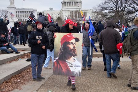 MAGA Jesus poster, January 6