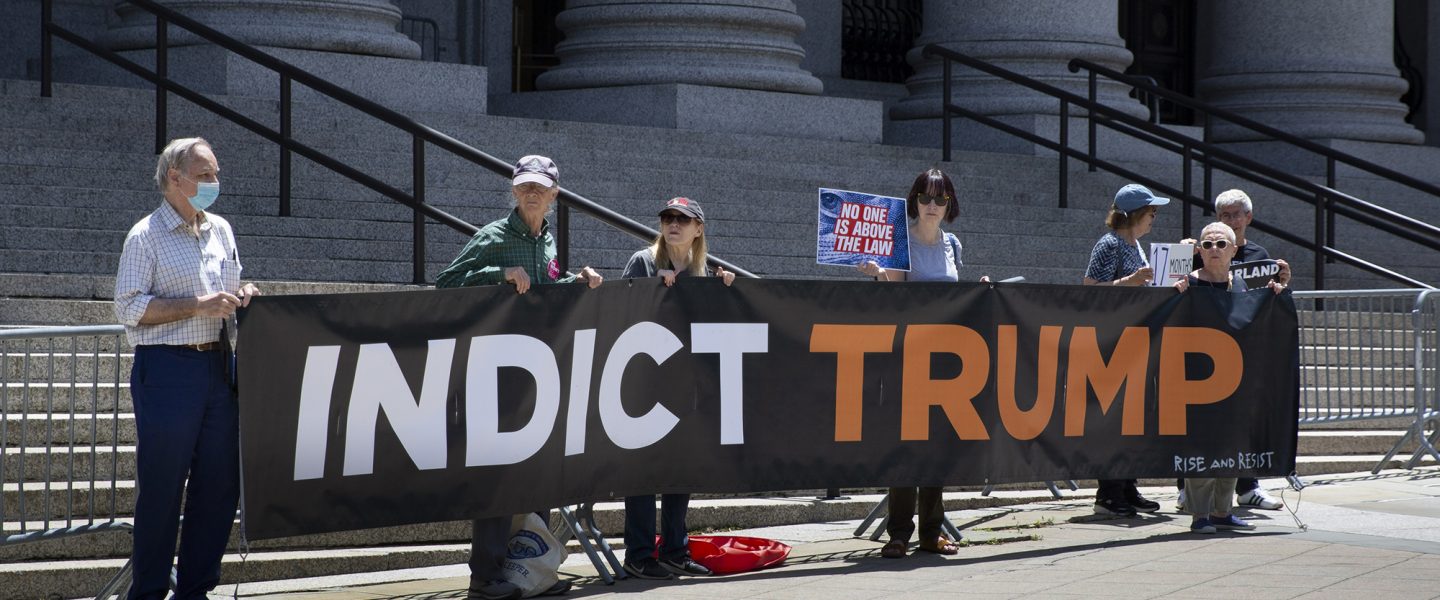 Indict Trump, protest, New York