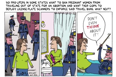 Abortion, Regbulican, travel ban
