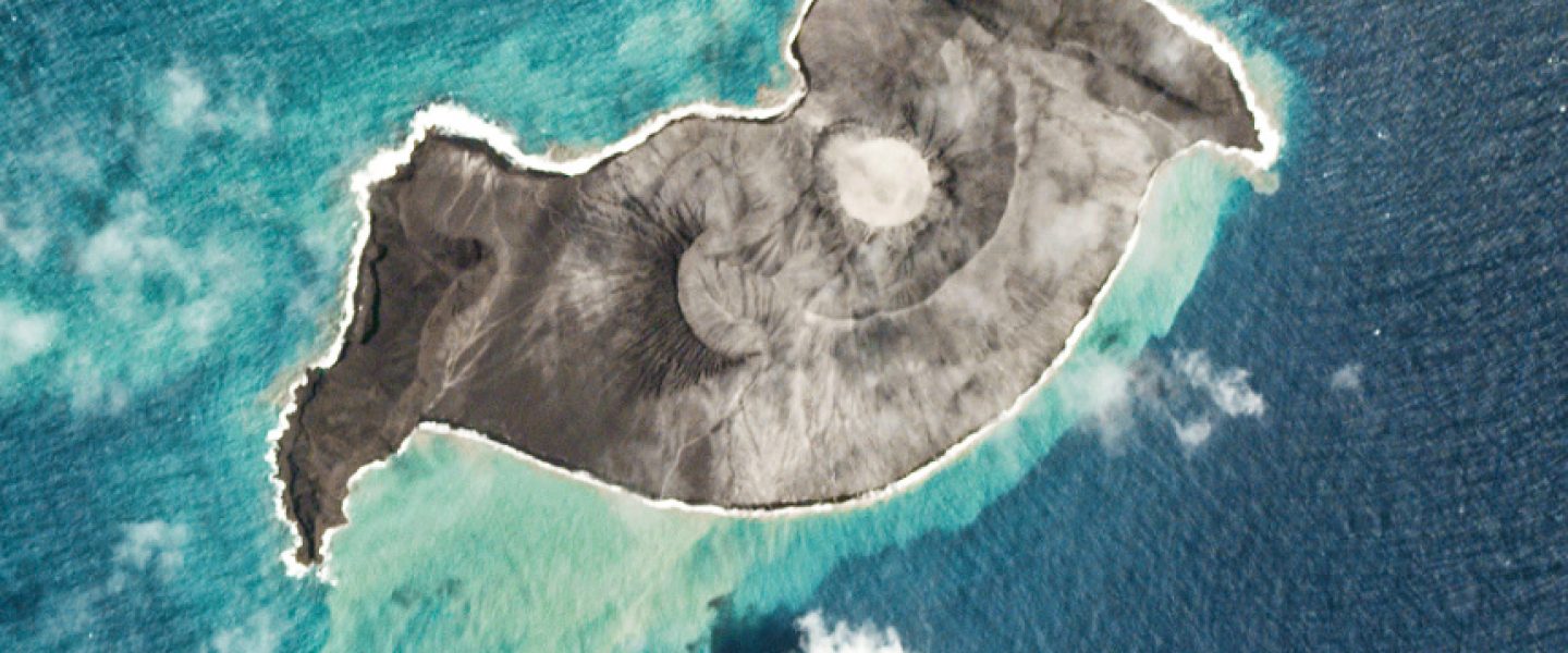 science, environment, South Pacific, Tonga, volcano, new island