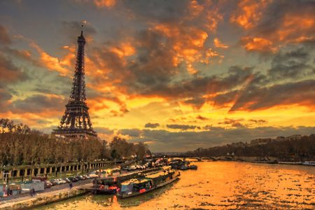 Eiffel Tower, Seine, Left Bank