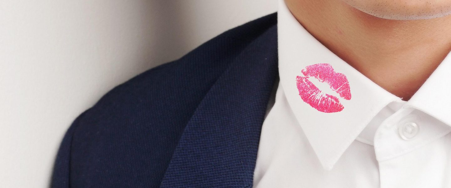 sex scandals, lipstick, collar