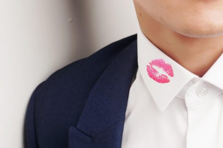 sex scandals, lipstick, collar