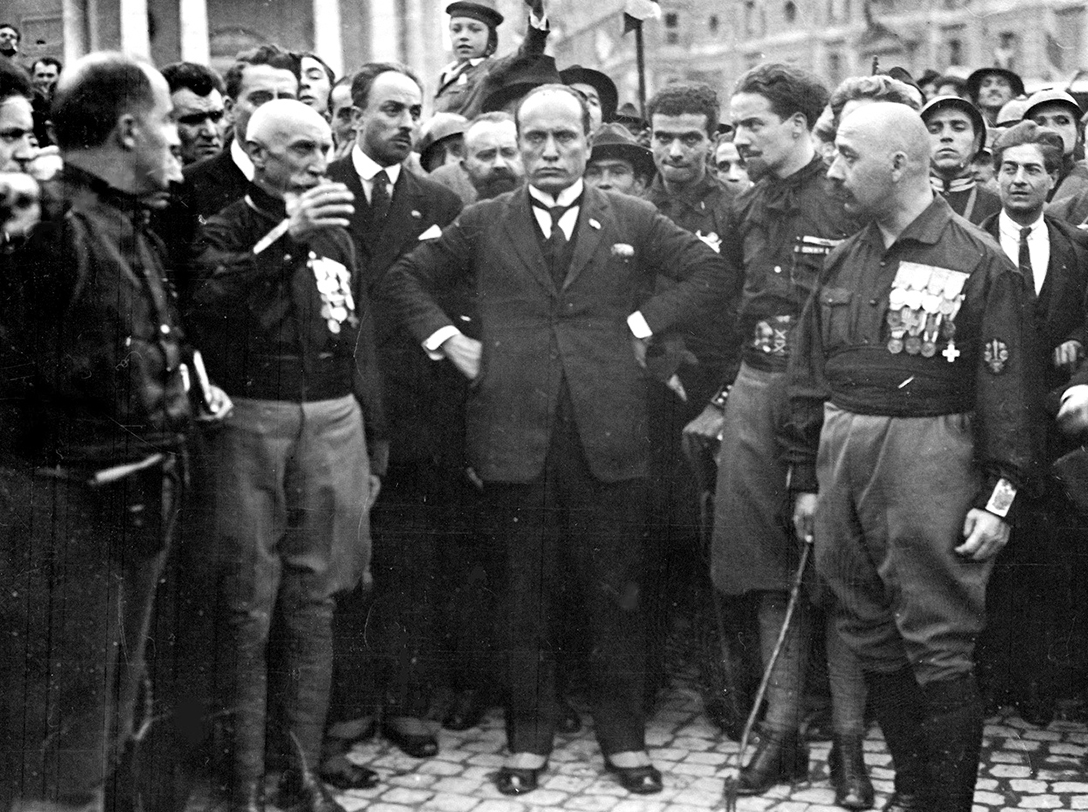 enito Mussolini, march on Rome