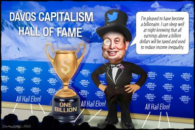 Elon Musk, billionaire, DAVOS