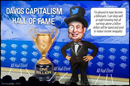 Elon Musk, billionaire, DAVOS