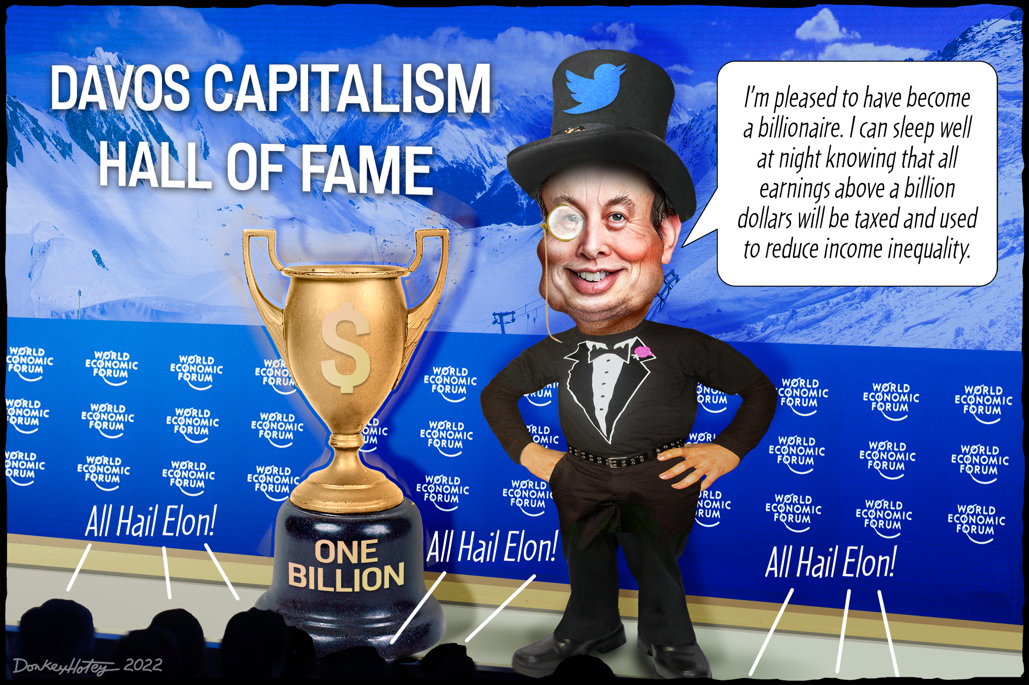 Elon Musk, billionaire, DAVOS