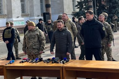 Volodomyr Zelenskyy, Liberation, Kherson, Ukraine