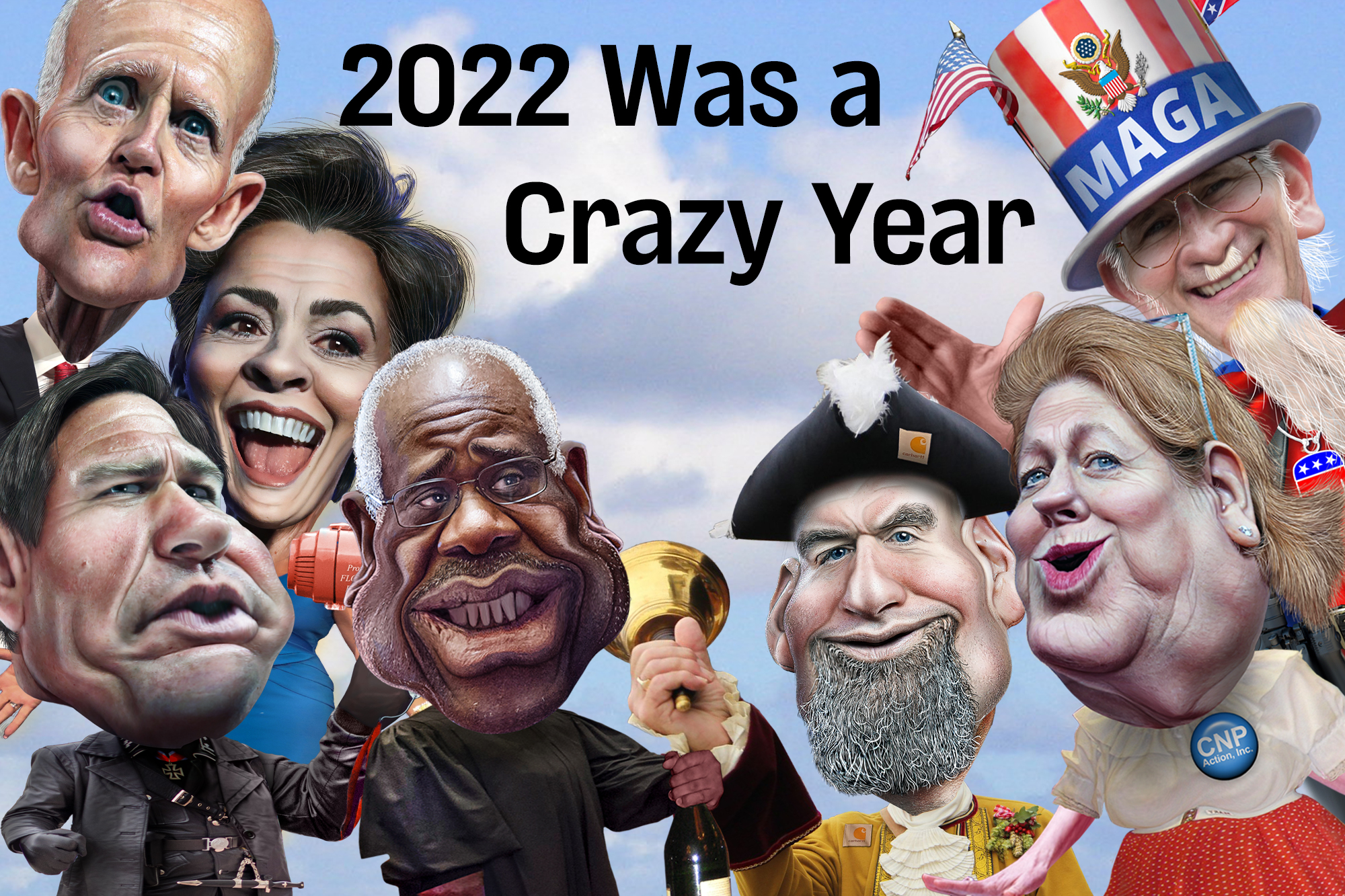 Rick Scott, Kari Lake, Ron DeSantis, Clarence Thomas, John Fetterman, Ginni Thomas, Uncle Sam
