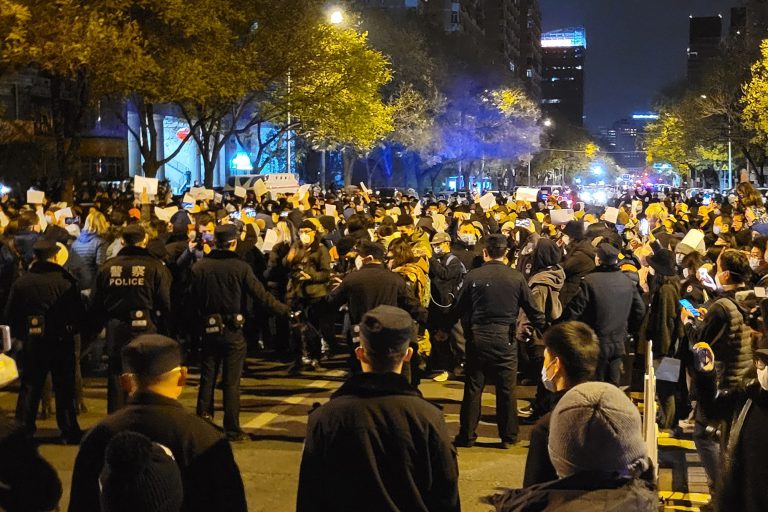 Chinese protest, lockdown, Beijing