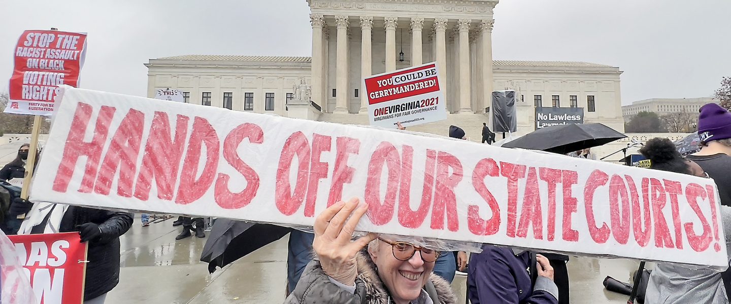 Moore v. Harper, protest, Supreme Court