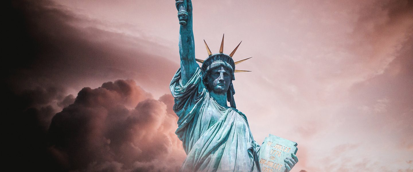 Statue of Liberty, smoke