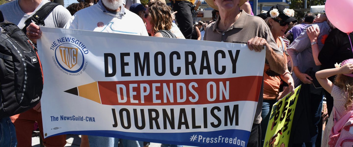 Free press, protest, San Francisco, CA
