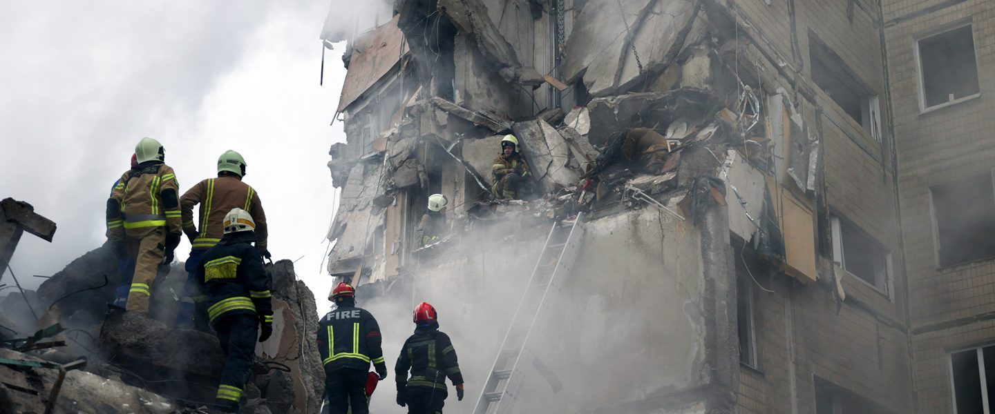 Dnipro, Ukraine, Attack, Emergency responders