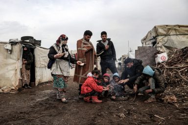 Syrian refugees, Sumakieh, Lebanon