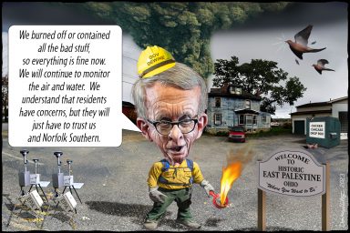 Mike DeWine, Governor, Ohio, East Palestine